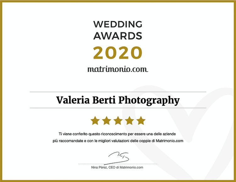 Valeria Berti vince il Wedding Awards 2020